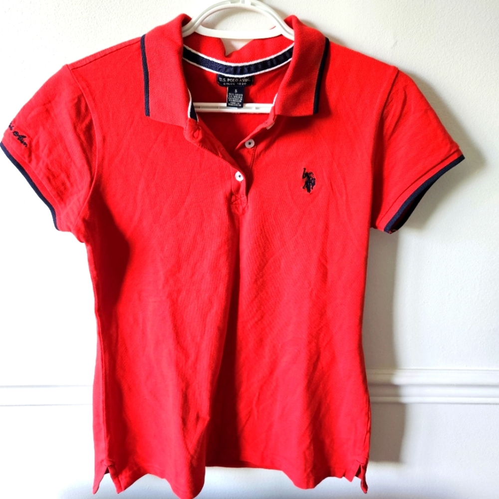 U.S. Polo Assn red polo women S